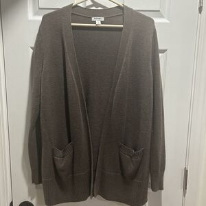 Old Navy Women’s M Brown Open Front Cardigan Sweater Long Sleeve Grandpa Chic